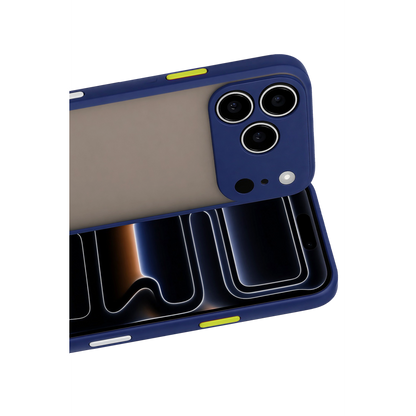 iPhone 17 Pro Max Kılıf Montreal Silikon Kapak - Lacivert