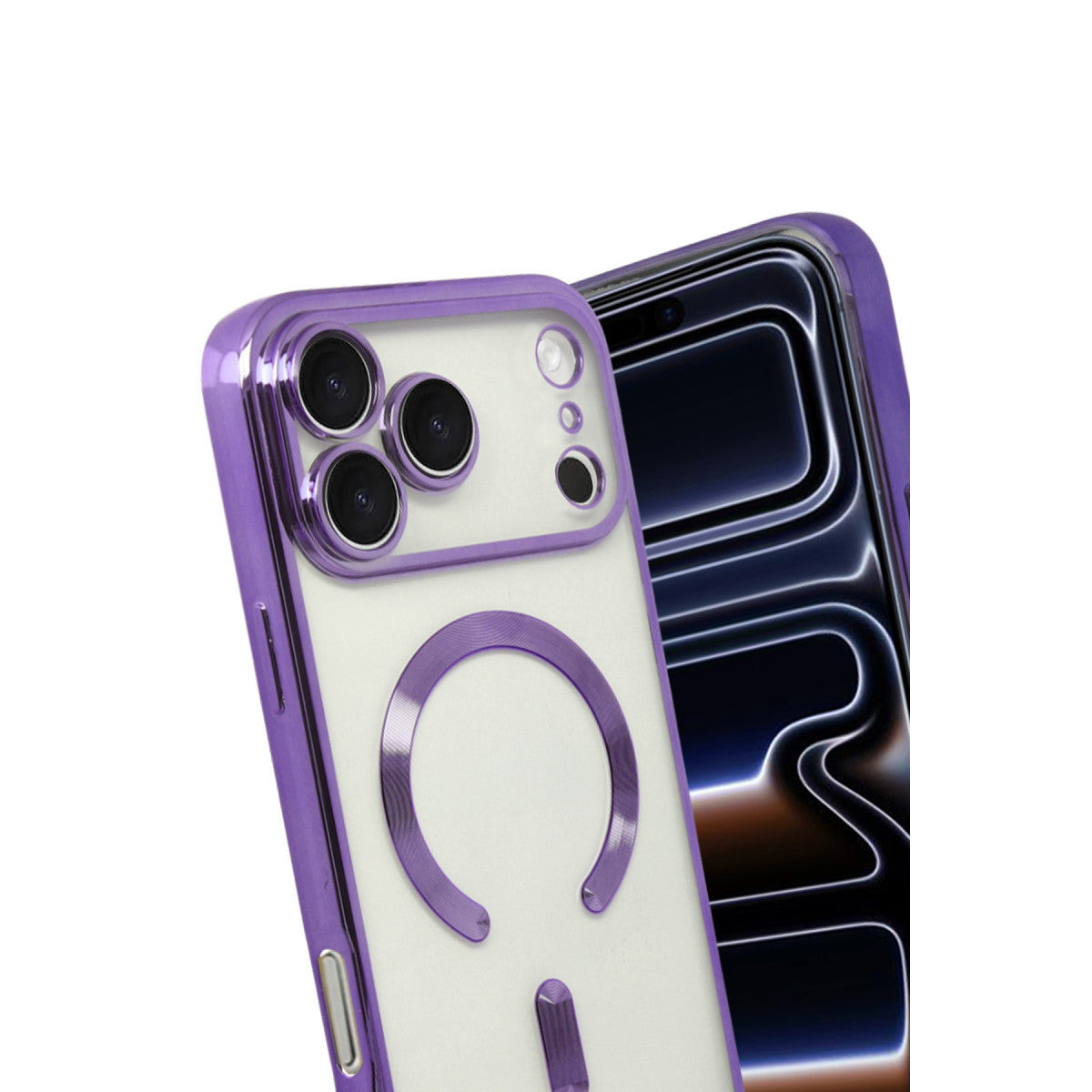 iPhone 17 Pro Max Kross Magneticsafe Kapak - Mor