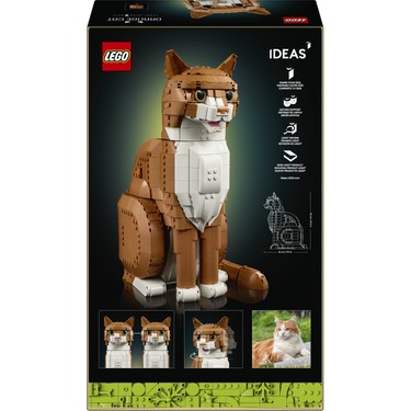 Yetişkinler için turuncu kedi figürü yapım seti - LEGO Ideas