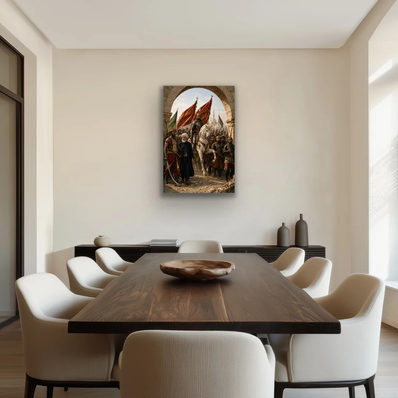Fatih Sultan Mehmet İstanbul'un Fethi Kanvas Tablo 60X90 CM