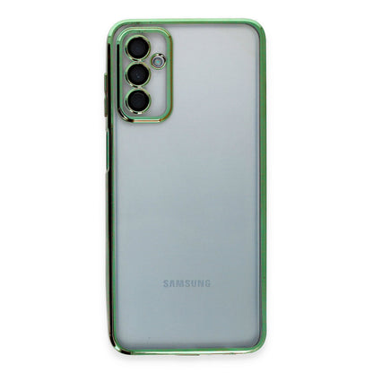 Galaxy M23 Kılıf Razer Lensli Silikon - Yeşil