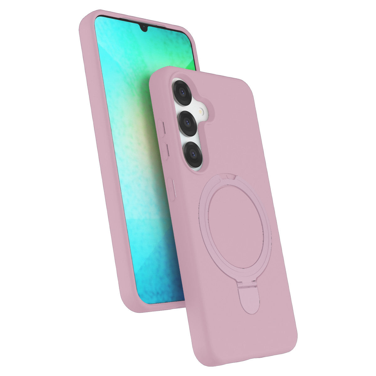 Galaxy S25 Regal Magsafe Standlı Kapak - Açık Pembe