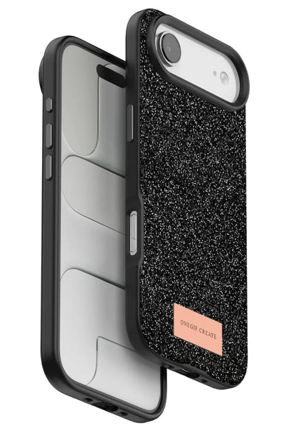 iPhone 17 Air Bright Simli Kapak - Siyah