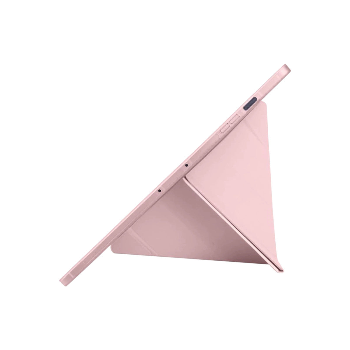 iPad Pro 11 (2024) Kılıf Kalemlikli Hugo Tablet Kılıfı - Rose Gold