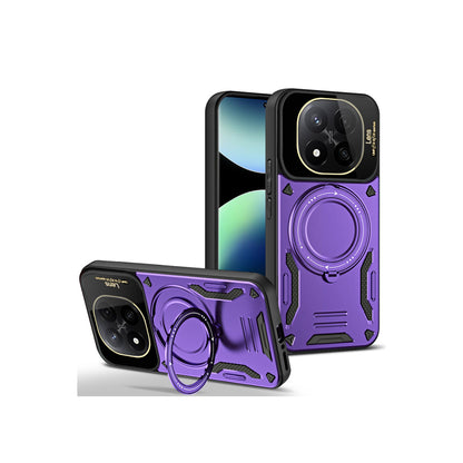 Redmi Note 14 Pro Plus Kılıf Joy Lens Standlı Kapak - Mor