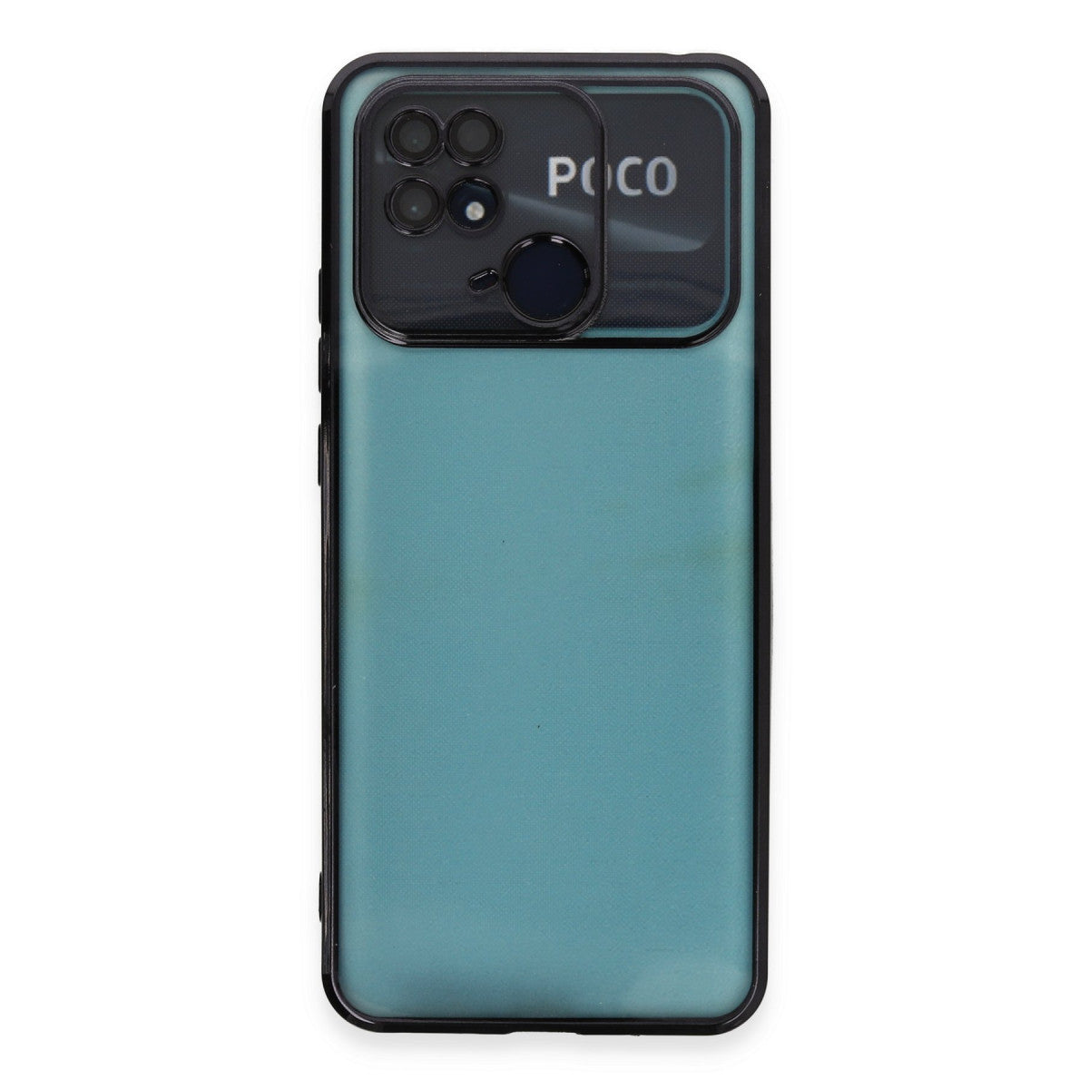 Redmi 10C Kılıf Razer Lensli Silikon - Siyah