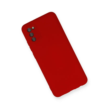 Galaxy A03S Kılıf Nano içi Kadife Silikon - Kırmızı