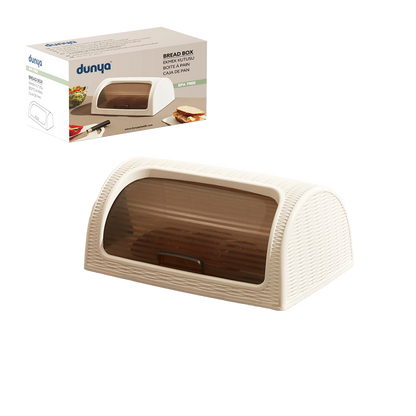 Sürgülü Kapak Ekmek Dolabı 420x274x180 mm Beyaz