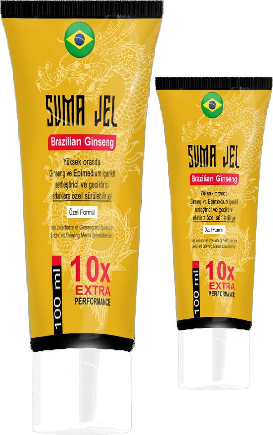 Suma Jel 2 Adet Erkeğin Pe.nisinin Günlük Masaj Kremi 100 ml Brezilya Ginsengli & Epimediyumlu: Yüksek Extratlı