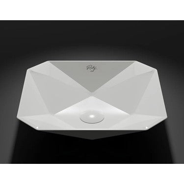 Elmas Beyaz Deliksiz 40 cm Lavabo ile Estetik