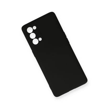 Reno 5 Pro Kılıf Nano içi Kadife Silikon - Siyah