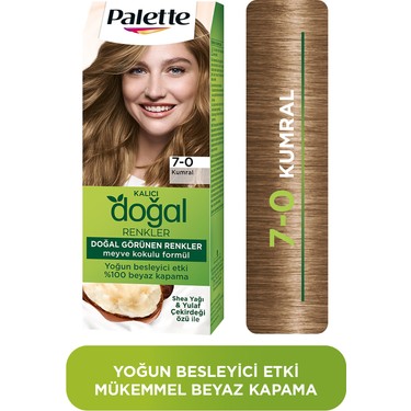 Kalıcı Saç Boyası - 7-0 Kumral Renk ve Besleyici Shea Yağı