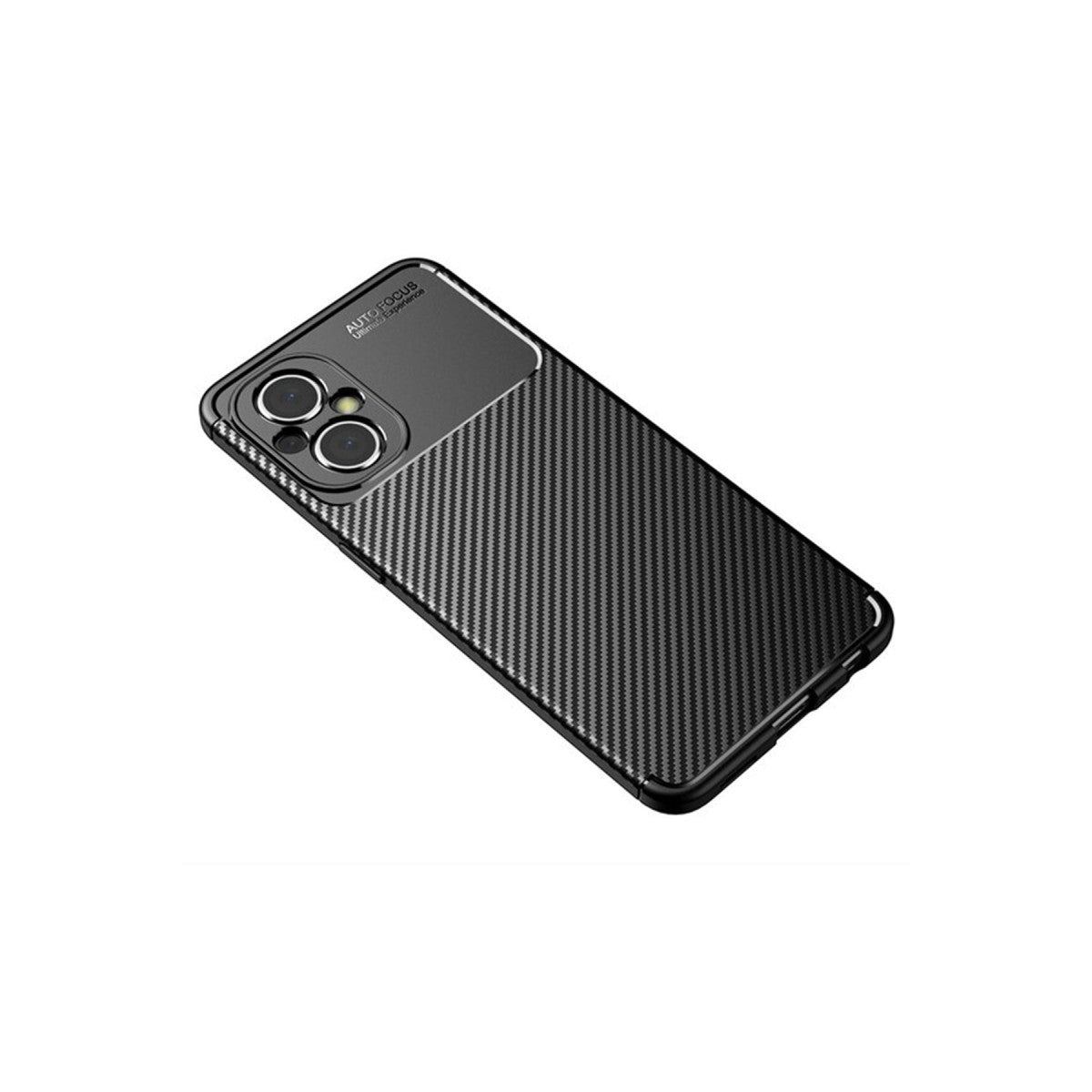 Poco M5 Kılıf Auto Focus Karbon Kapak - Siyah