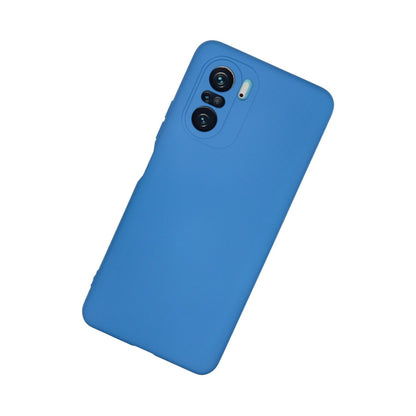 Poco F3 Kılıf Nano içi Kadife Silikon - Mavi