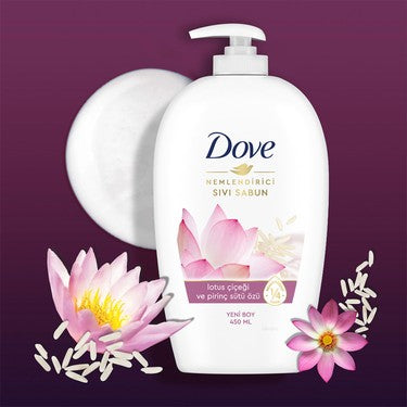 Lotus Çiçeği ve Pirinç Sütü Özlü Sıvı Sabun 450 ml Yumuşak Cilt Bakımı