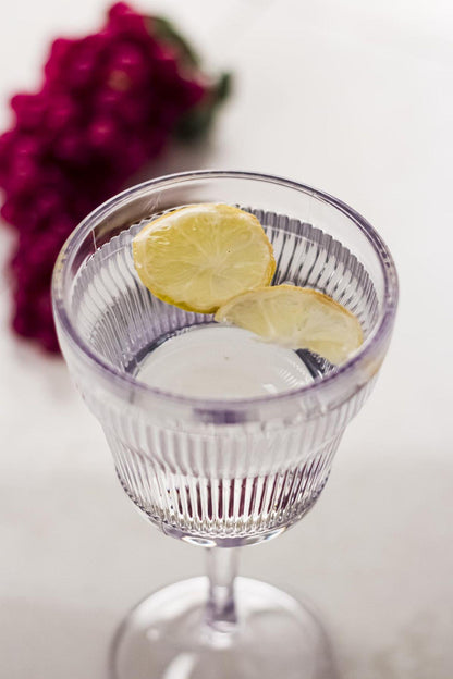 Akrilik Şeffaf Tekli Kadeh & Su Meşrubat Kahve Yanı Bardağı 300 ml (Cam Değildir)