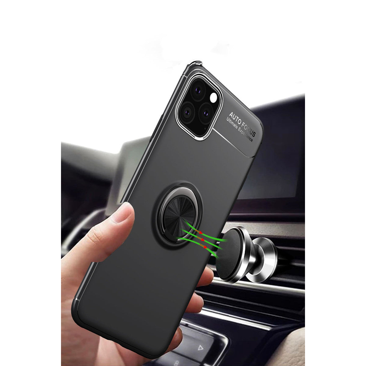 iPhone 11 Pro Kılıf Range Yüzüklü Silikon - Mavi
