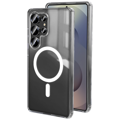 Galaxy S25 Ultra Kılıf Magneticsafe Şeffaf Silikon - Şeffaf