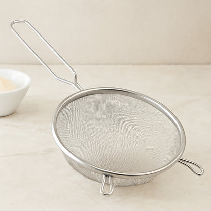 Tel Süzgeç 20 cm Metal Saplı Kulaklı