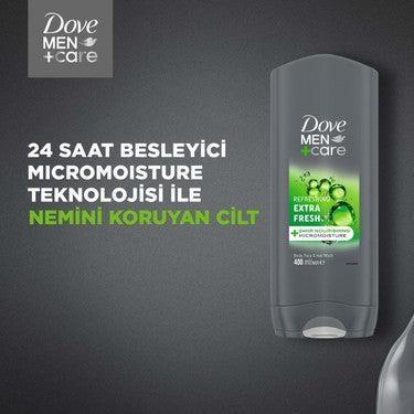 Duş Jeli 400ml, Body, Face & Hair ile Ferahlatıcı Etki