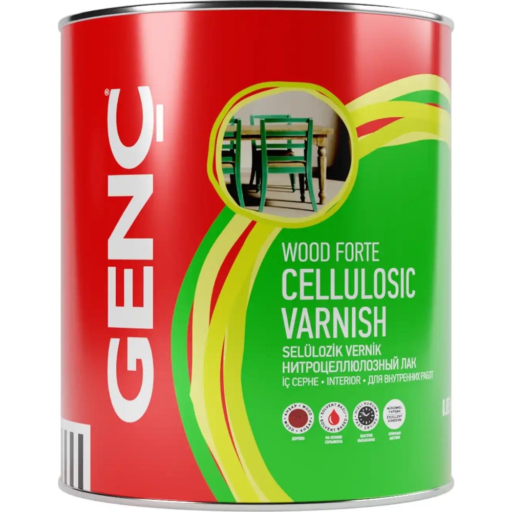0,85 Lt Selülozik İpek Mat Vernik, Yüksek Kalite Koruma