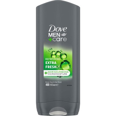 Duş Jeli 400ml, Body, Face & Hair ile Ferahlatıcı Etki