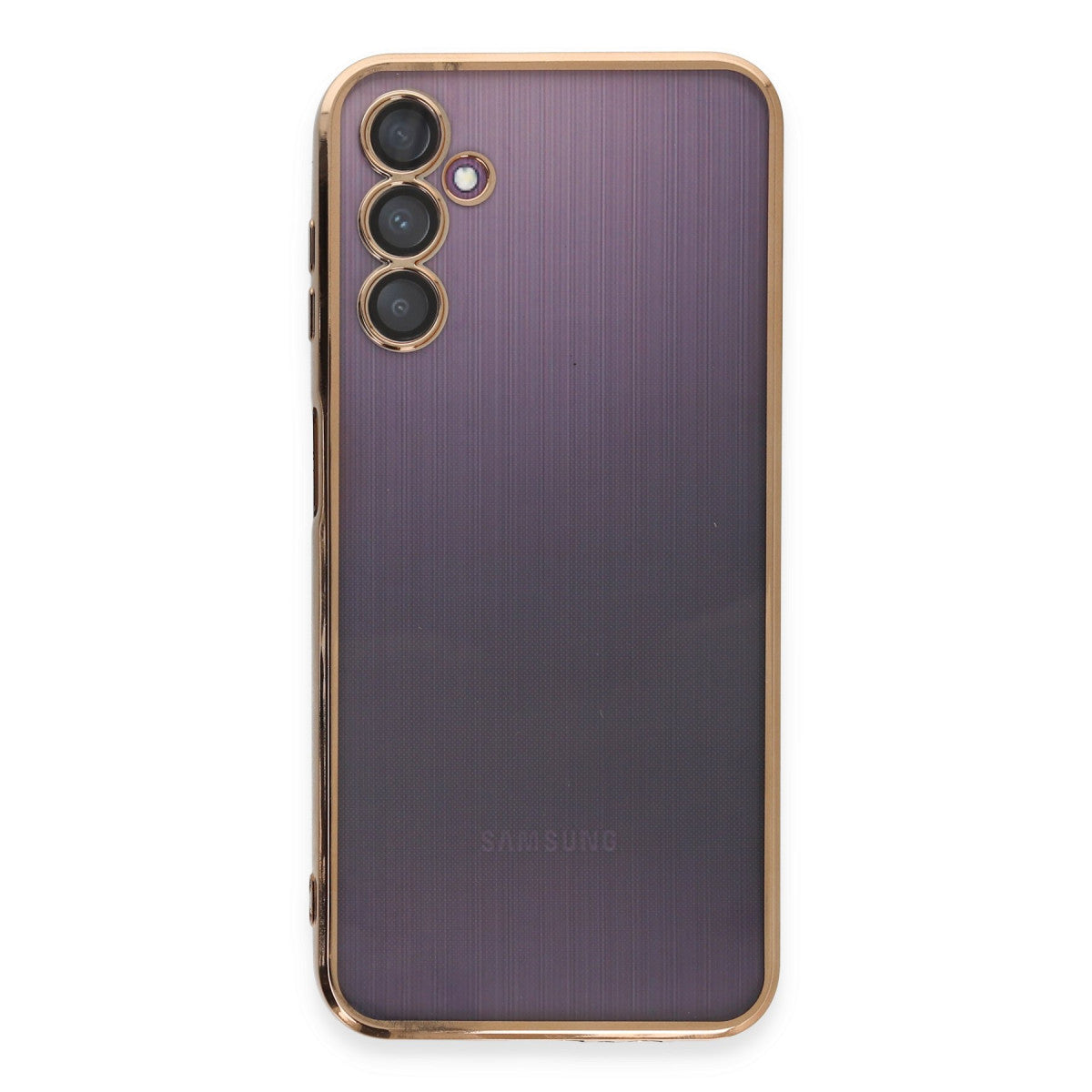 Galaxy A14 4G Kılıf Razer Lensli Silikon - Gold