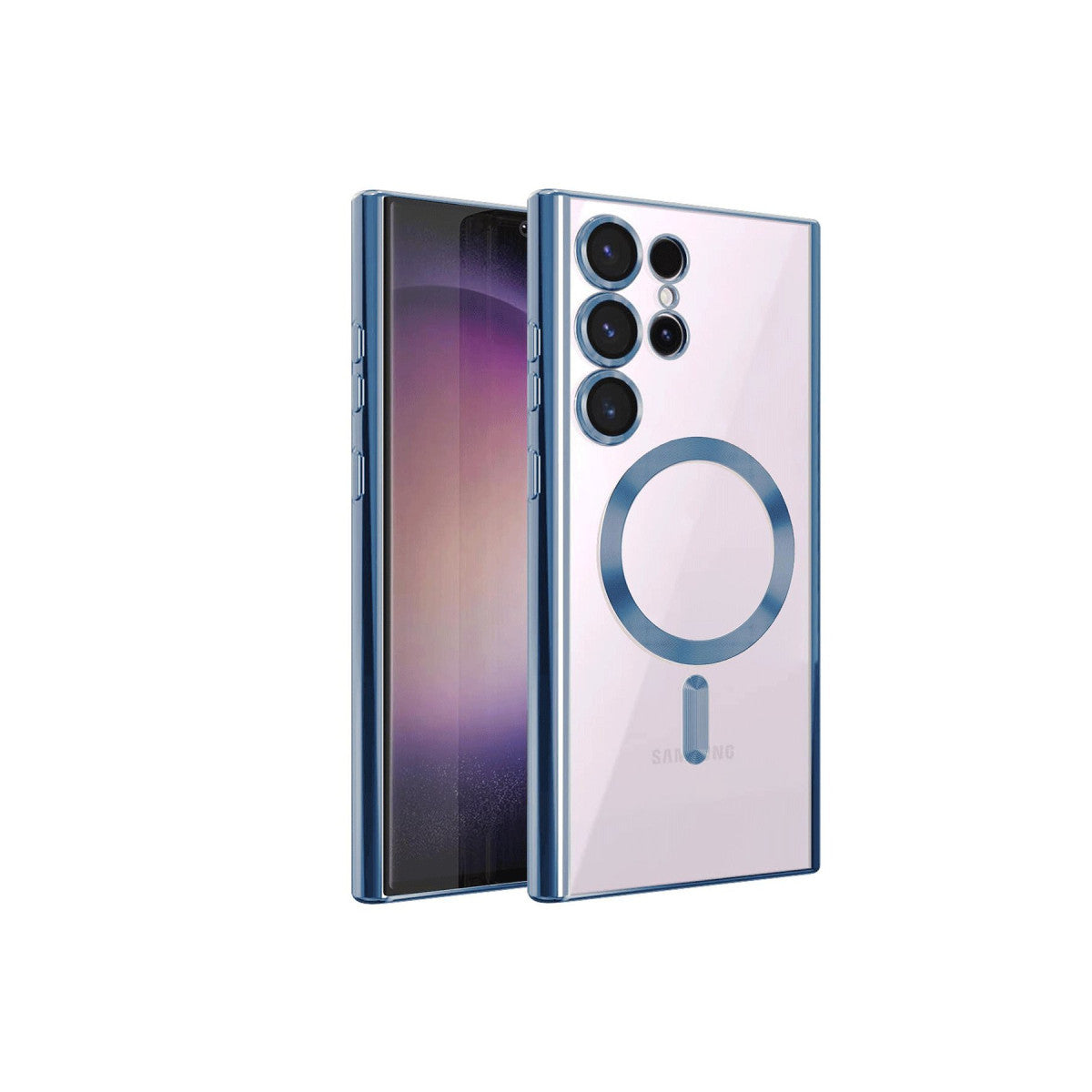 Galaxy S23 Ultra Kılıf Kross Magneticsafe Kapak - Sierra Blue