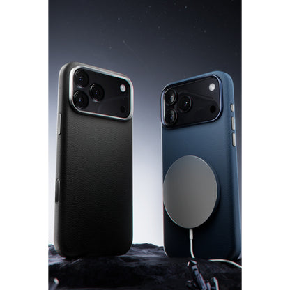 iPhone 17 Pro Max Wonder Deri Magsafe Kapak - Siyah