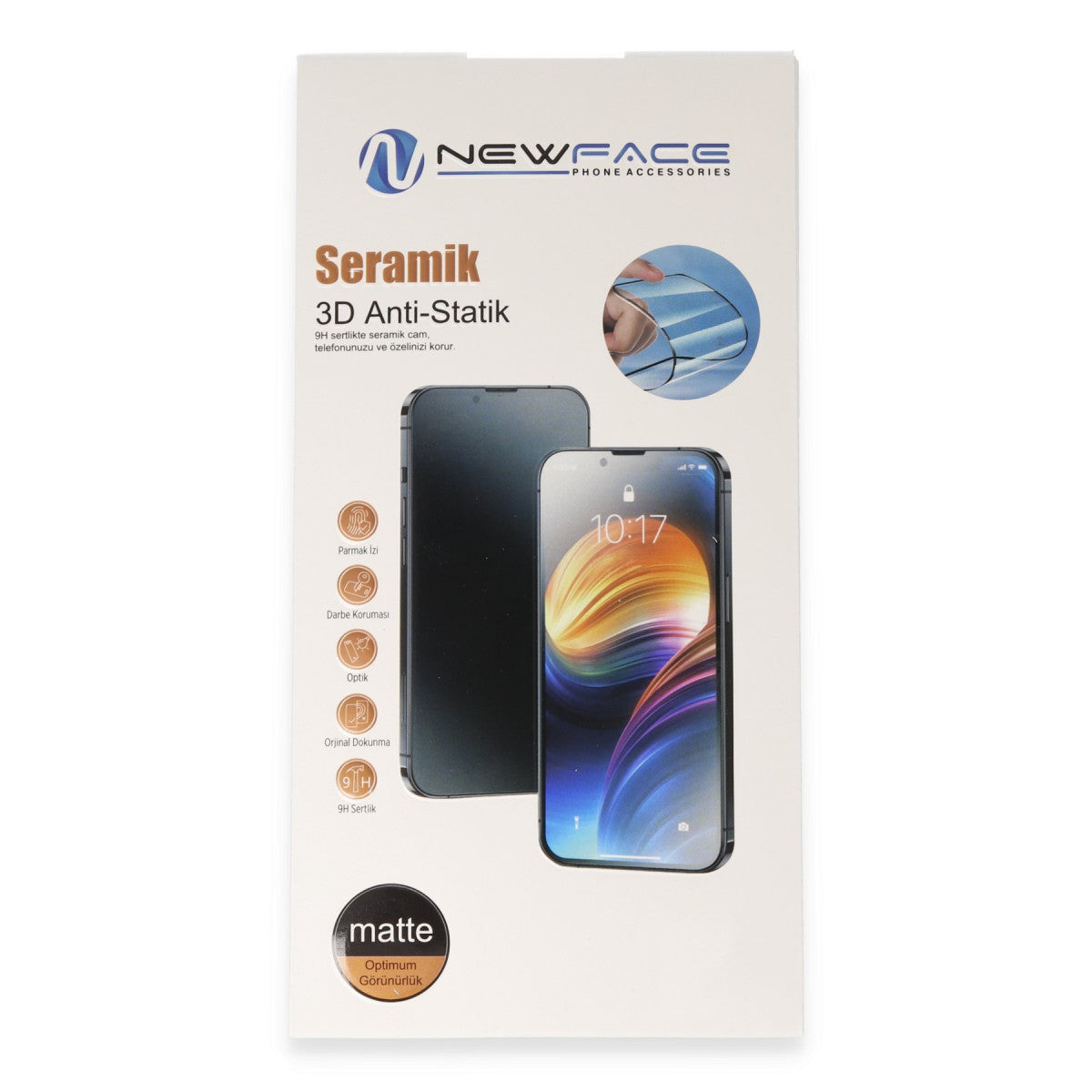 Y17S 3D Antistatik Mat Seramik Nano Ekran Koruyucu