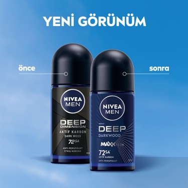 Roll-on deodorant, 50 ml, derinlemesine koruma ile