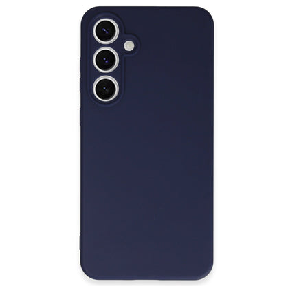 Galaxy S24 FE Kılıf Nano içi Kadife Silikon - Lacivert