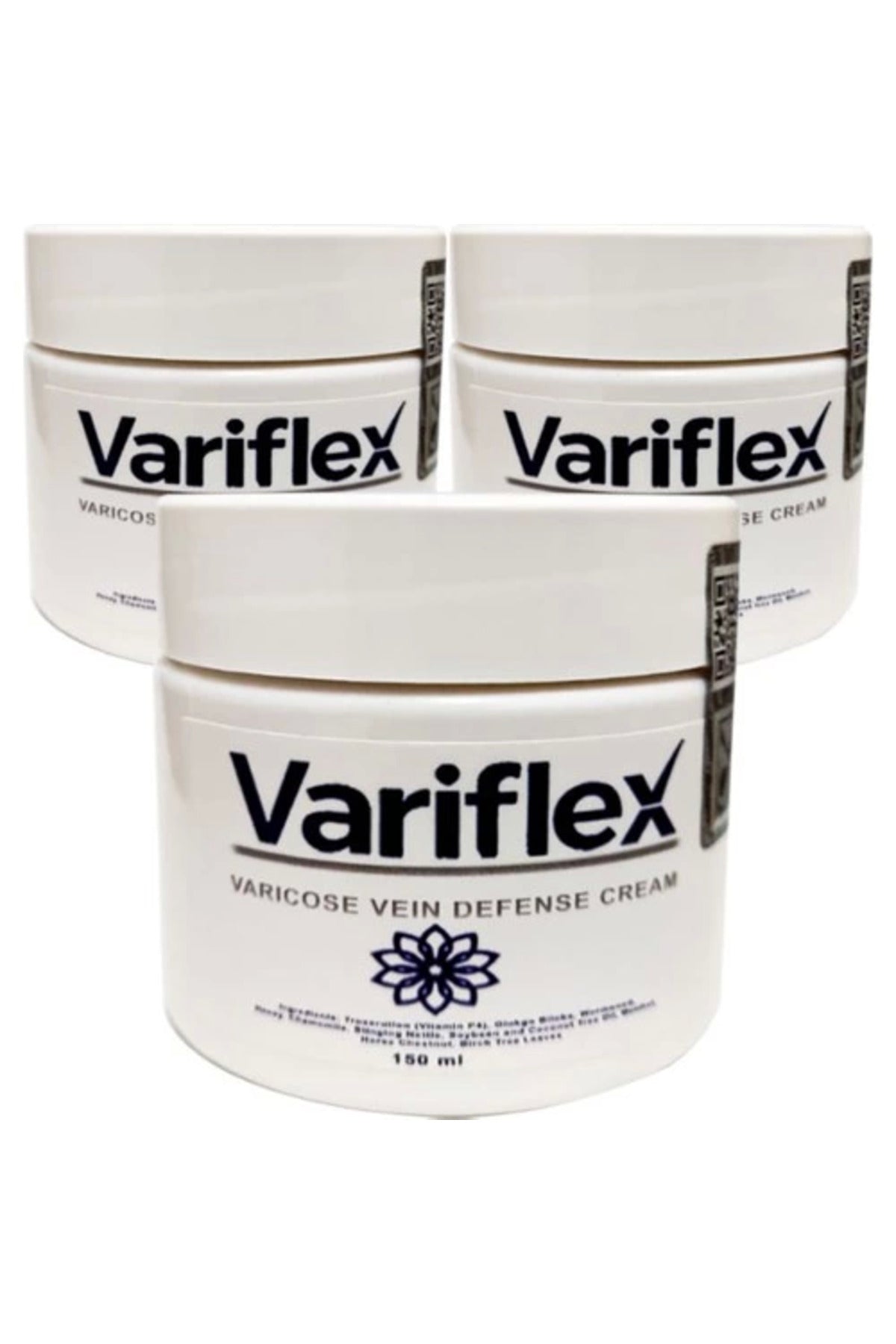 Variflex RVRKS040 3Adet 150 ml Varicosel Cream Büyük Boy Bacaklara Krem