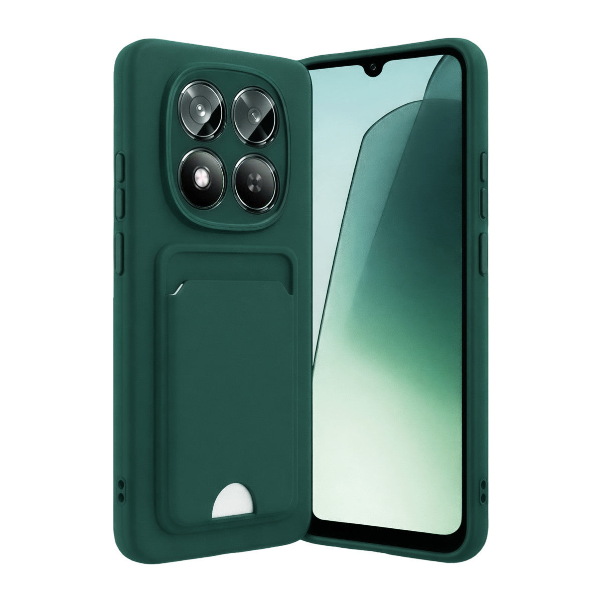 Redmi Note 15 4G Kelvin Kartvizitli Silikon - Koyu Yeşil