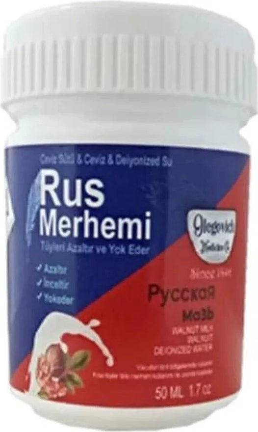 Süper Olegovich Medicine Rus Merhemi Tüy Azaltıcı ve Yok Edici Bakım Kremi 50 ml x 1 Adet