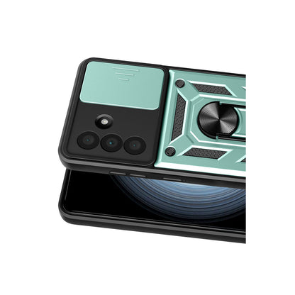Galaxy A37 5G Pars Lens Yüzüklü Silikon - Yeşil