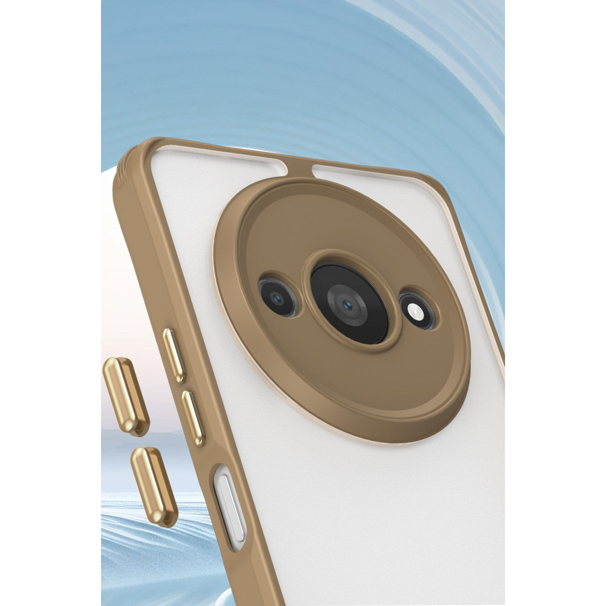 Redmi A3 4G Kılıf Penta Silikon Kılıf - Çöl Titanyum