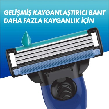 Gillette Mach3 Start Tıraş Makinesi + Yedek Tıraş Bıçağı Ergonomik Tasarım ile Hassas Tıraş