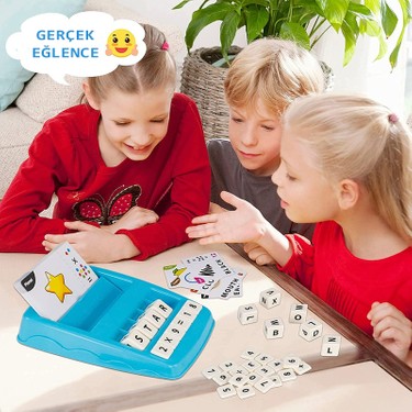 Eğitici Kelime ve Matematik Oyun Seti, 32 Kart ile Eğlence