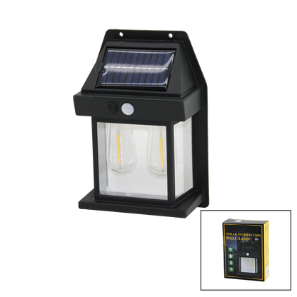 Solar sensörlü duvar lambası 2x1W 1800mAh dış mekan