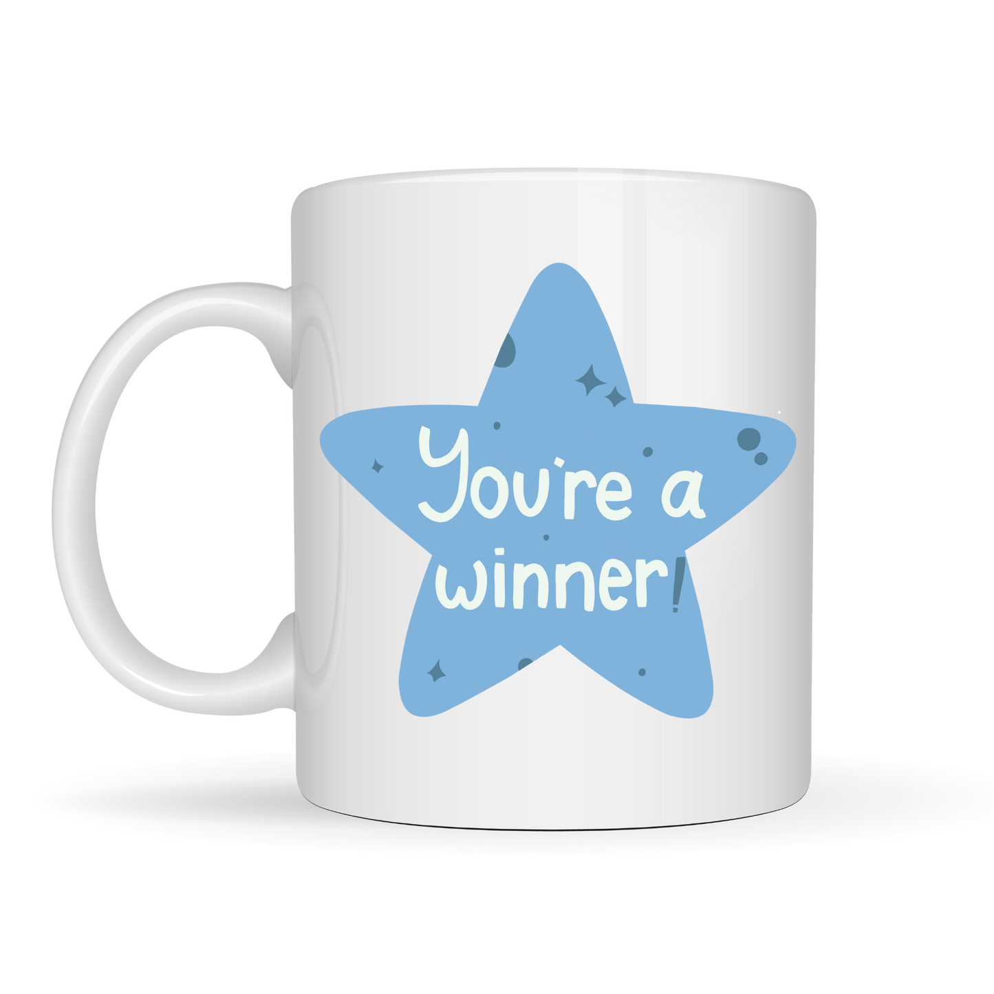 You’re a Winner "SEN BAŞARDIN, KAZANANSIN" Yazılı Porselen Kupa MODEL 153 – Motivasyon Temalı, Özel Tasarım Kahve & Çay Kupası