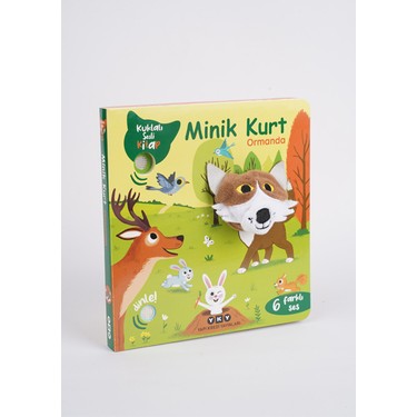 Minik Kurt Ormanda - Kuklalı Sesli Eğitici Kitap