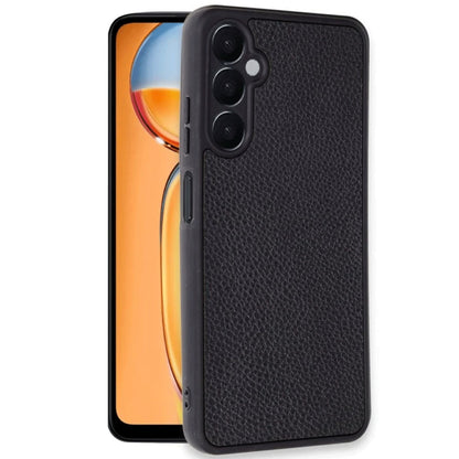Galaxy S24 FE Kılıf Aras Deri Kapak - Siyah