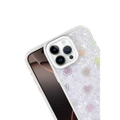 iPhone 15 Pro Max Lumi Desenli Kapak - Beyaz