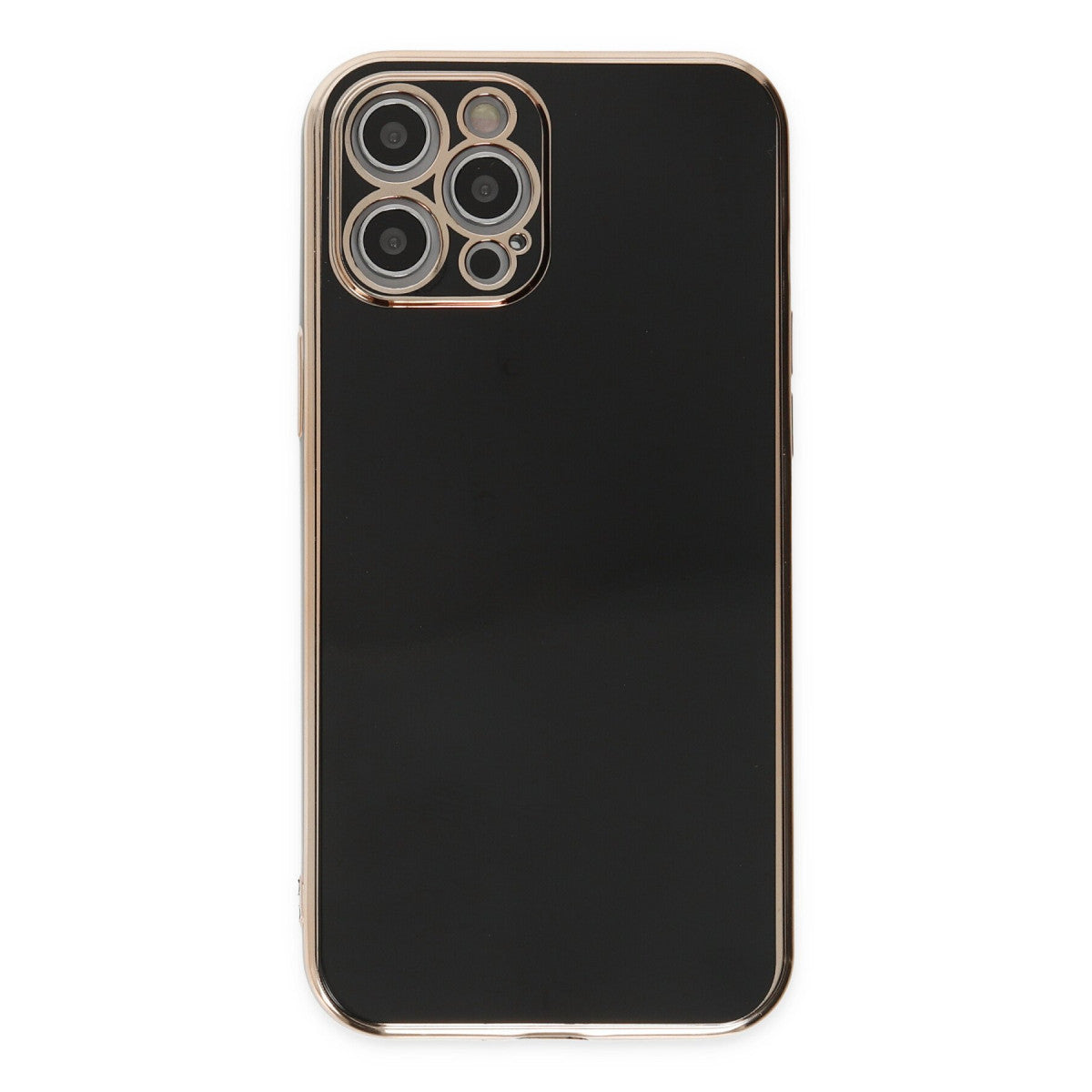 iPhone 12 Pro Kılıf Volet Silikon - Siyah