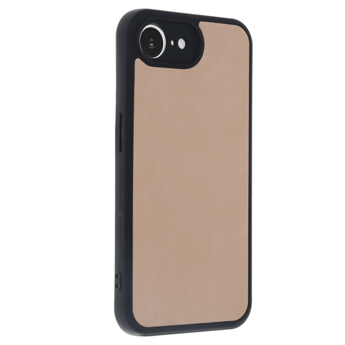 iPhone 16E Kılıf Aras Deri Kapak - Pudra