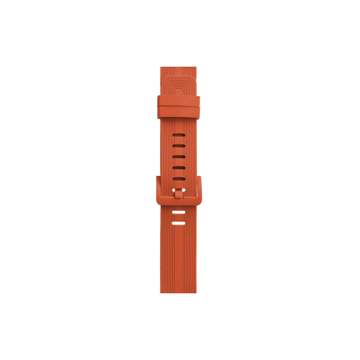 Watch 38mm KR408 Çizgili Silikon Kordon - Turuncu