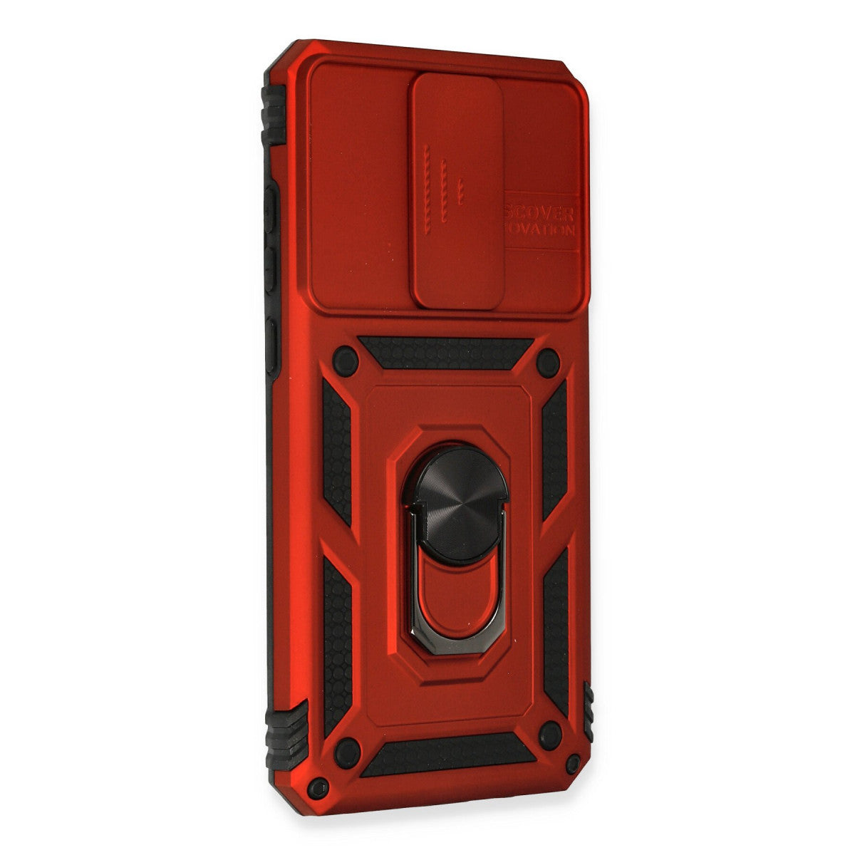 Redmi Note 8 Pro Kılıf Pars Lens Yüzüklü Silikon - Kırmızı