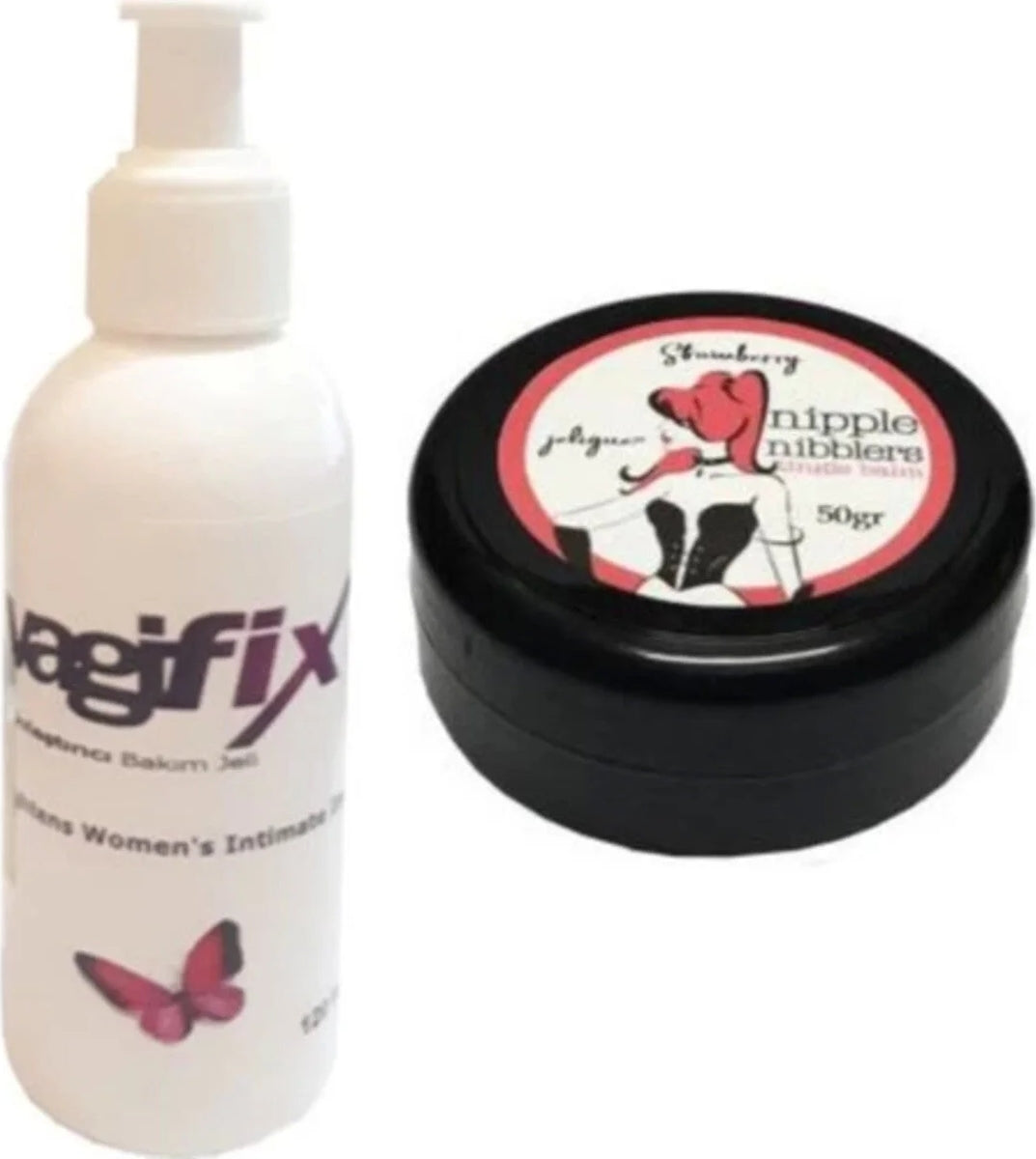 Süper Nipple Nibblers Tingle Balm 50ML Çilekli Göğüs Bakım Kremi + Genital Bakım Kremi 120 ml