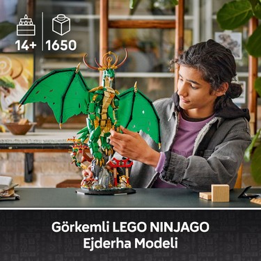 Usta Wu minifigürü içeren NINJAGO muhafız ejderha seti - 14 yaş ve üstü